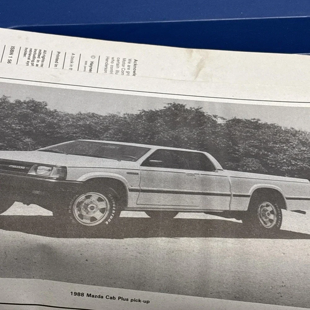 Haynes Repair Manual 61030 (267) Mazda Pick-Ups 1972 Thru 1993